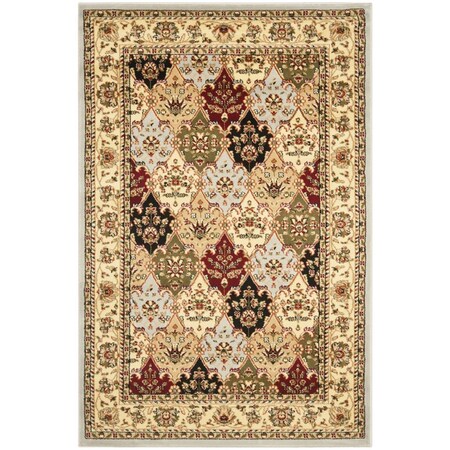 Safavieh 5 ft. - 3 in. x 7 ft. - 6 in. Lyndhurst Power Loomed 11 mm Pile Rug Rectangle - Grey & Multi Color LNH320G-5